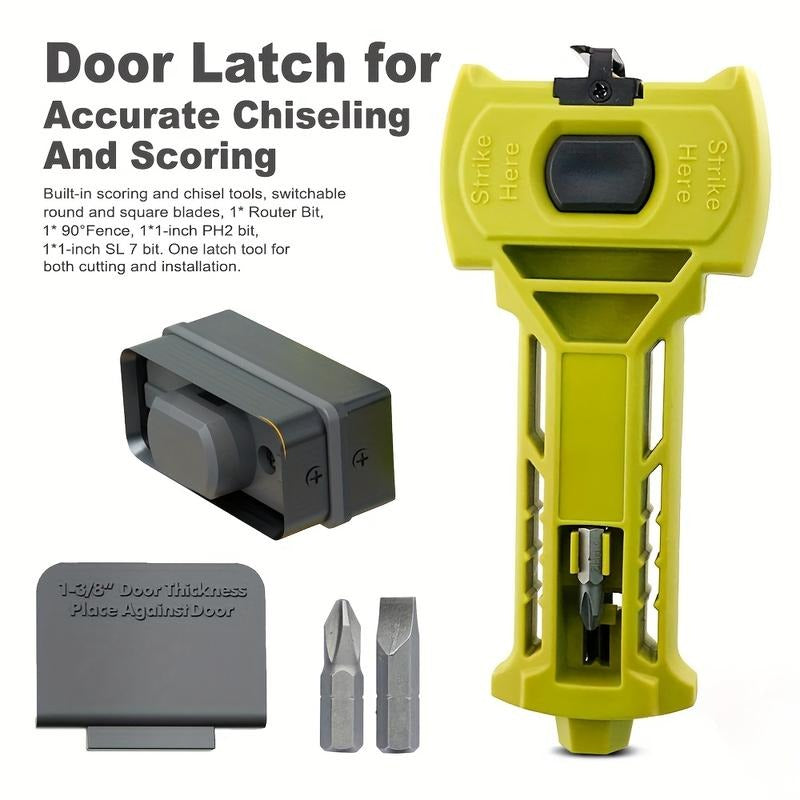 Door Latch Kit, Door Latch Mortise Tool for Accurate Scoring and Chiseling