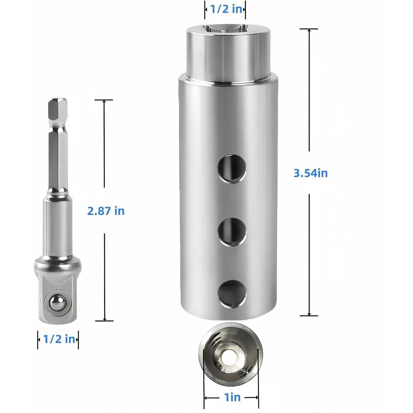 Heavy-Duty Trailer Jack Drill Adapter