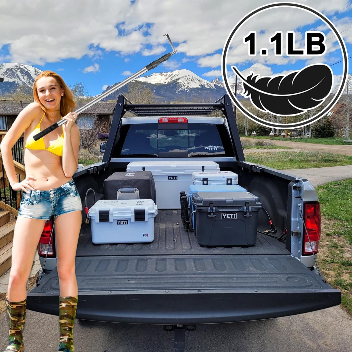 6.5Ft Truck Bed Cargo Retriever