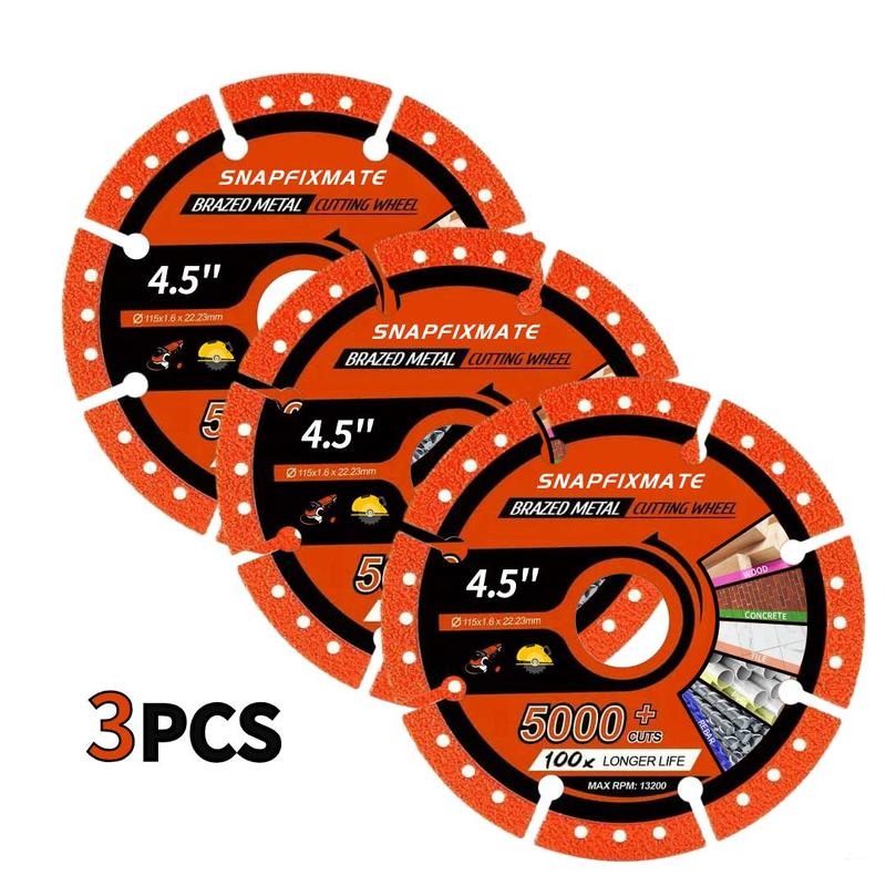 ️SNAPFIXMATE 3PCS 4.5" Multi-Material Cutting Blades