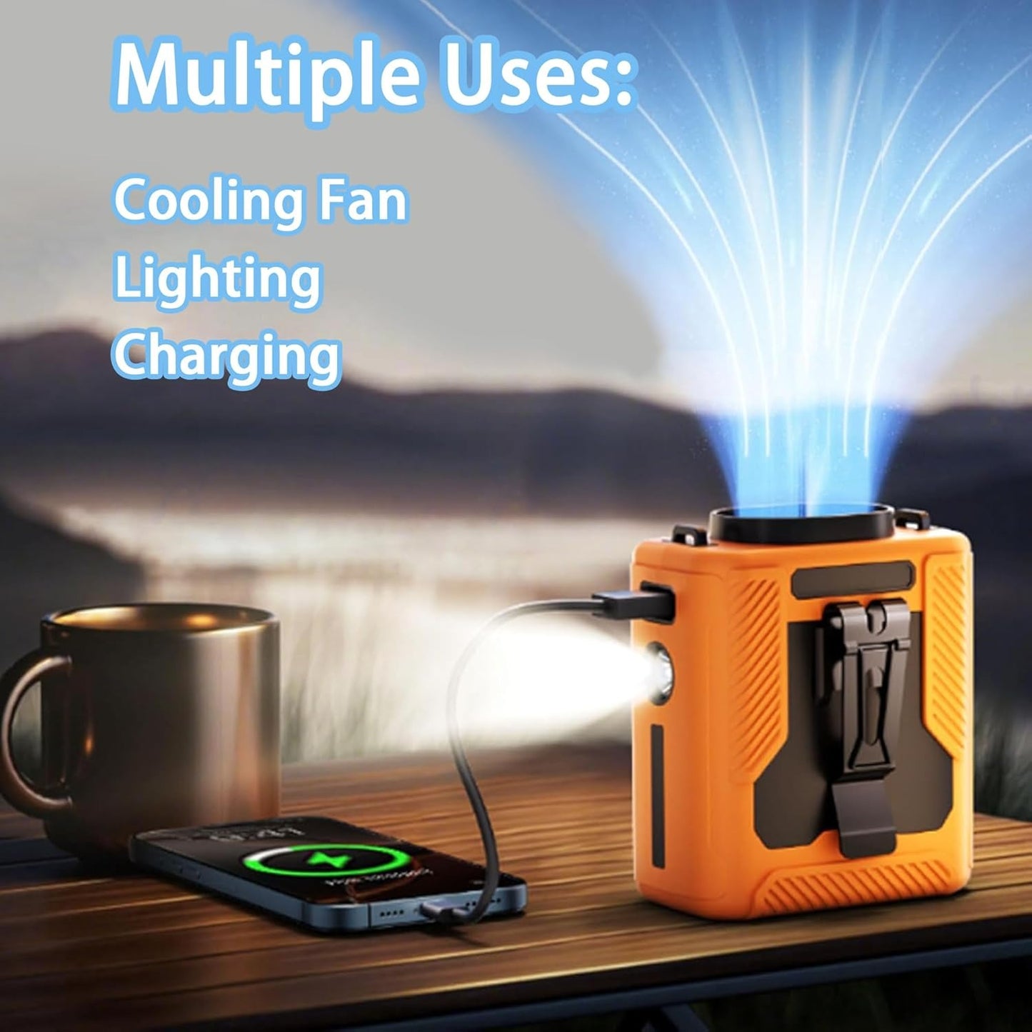 Rechargeable Portable Waist Fan