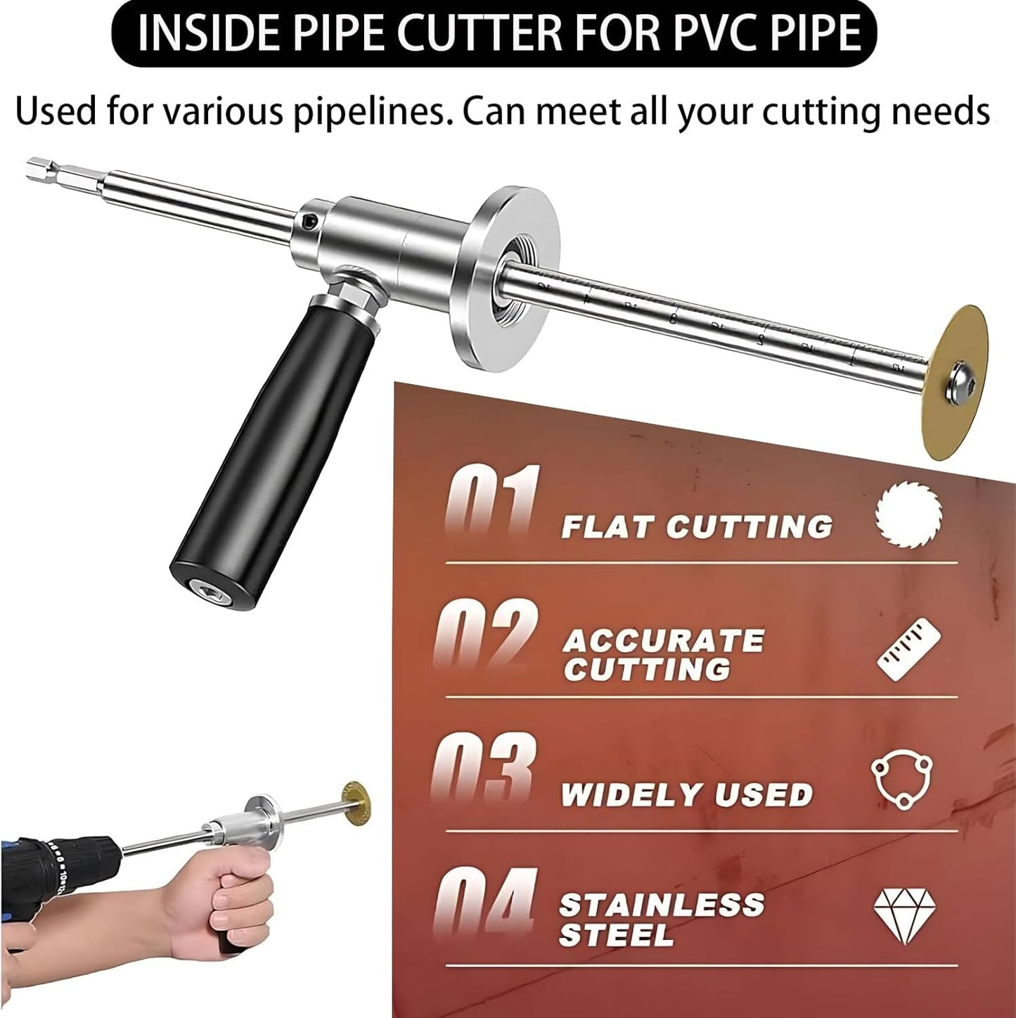 Inside Pipe Cutter for PVC Pipe Cutter