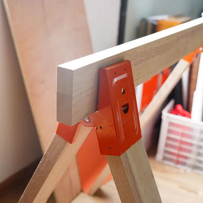 2PCS Heavy Duty Sawhorse Brackets with Clamp