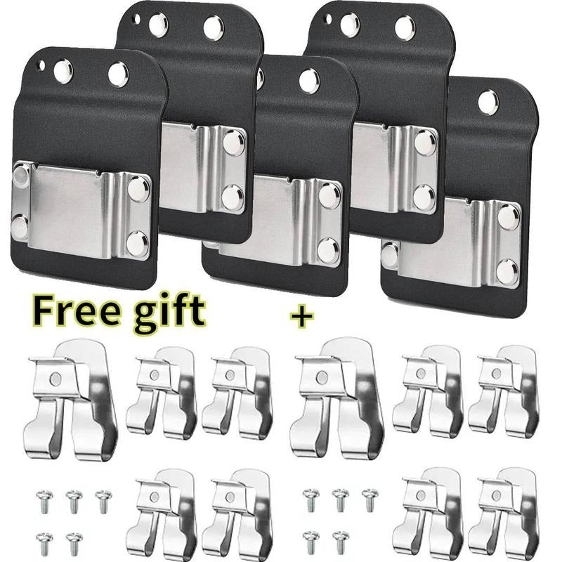 DrillCatcher, Drill Holder for Tool Belt, Up to 2" Belt, Quick Response Low-Profile Drill Clip, Compatible with Impact Driver, Nailer