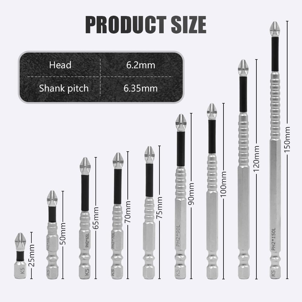 High Magnetic Screwdriver Drill Bit Set