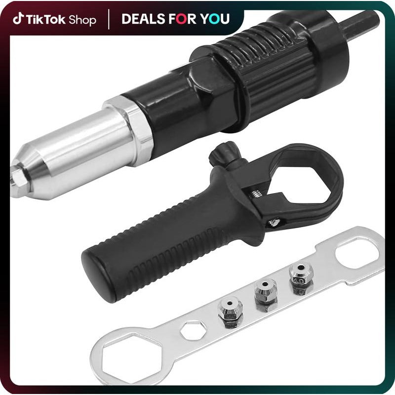 Pop Rivet Gun Tool Rivet Drill Attachment Power Drill Tool Kit